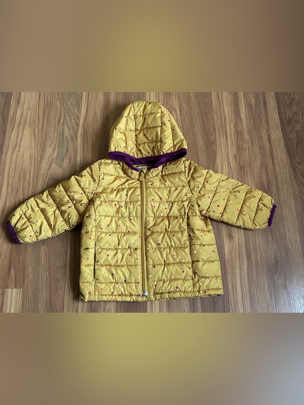 Baby Gap ColdControl Puffer Jacket - Gold Star Print - Size 18-24 Months